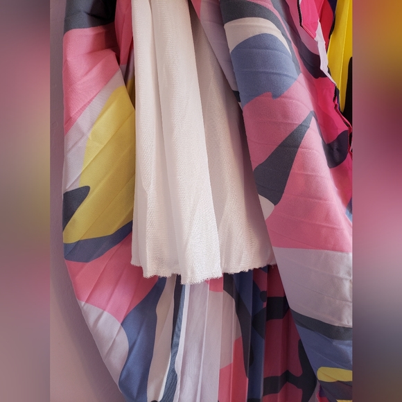 Colorful Pleated/Accordion Skirt - Picture 5 of 6